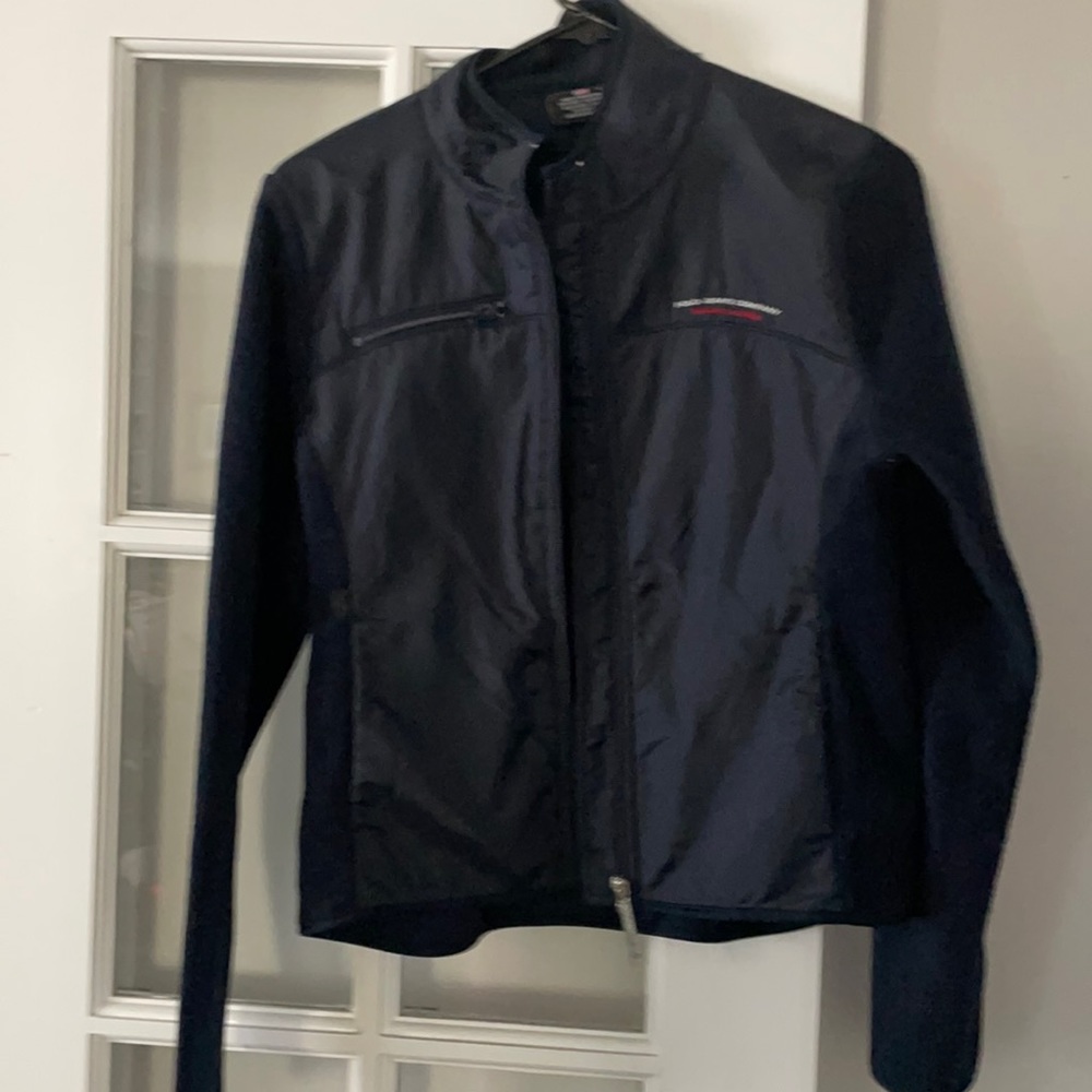 Polo jeans company jacket. Fleece navy blue. Like new